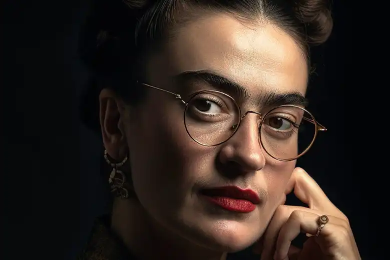Imagen de Frida Kahlo generada por inteligencia artificial
