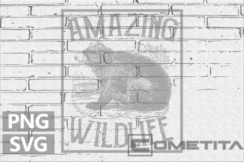 Amazing Wildlife – Gráfico Vector Para Sublimados