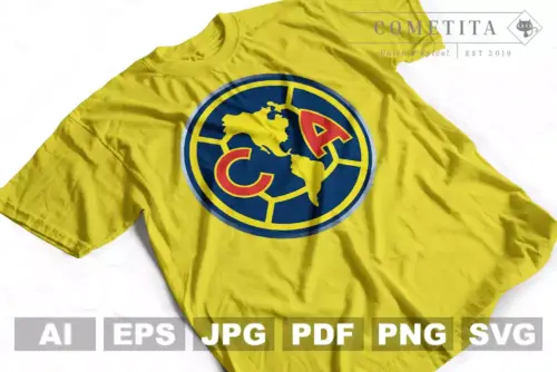 Plantilla Vector de Logo de Club América Clásico Azúl