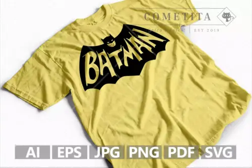 Plantilla Vector de Batman Retro