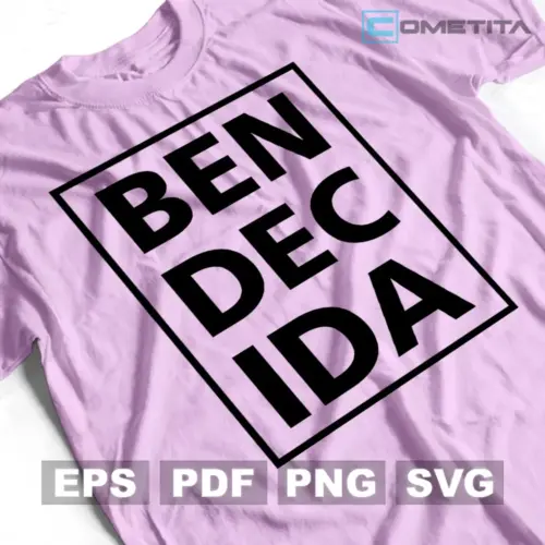 Plantilla Vector Religiosa "Bendecida" Para Imprimir, Sublimar y Cortar (EPS, SVG, PNG y PDF)