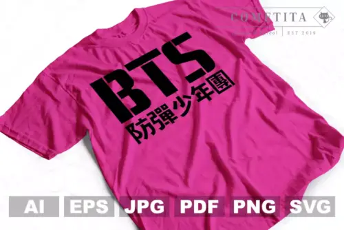 Plantilla Vector de Logo de BTS