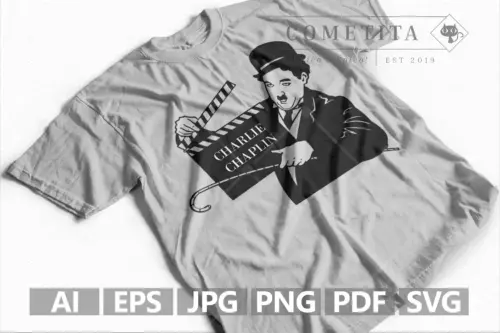 Plantilla Vector de Charlie Chaplin