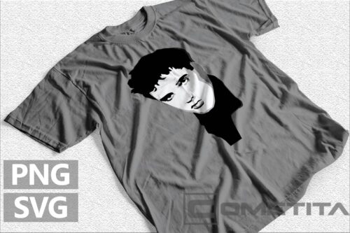 Plantilla Vector de Elvis Presley Rostro 2