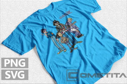 Plantilla Vector de Gorillaz 4