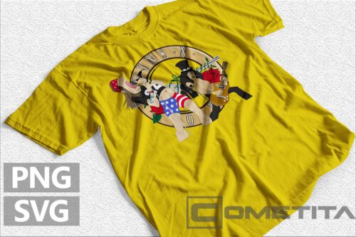 Plantilla Vector de Guns n Roses Caricaturas de Axl y Slash