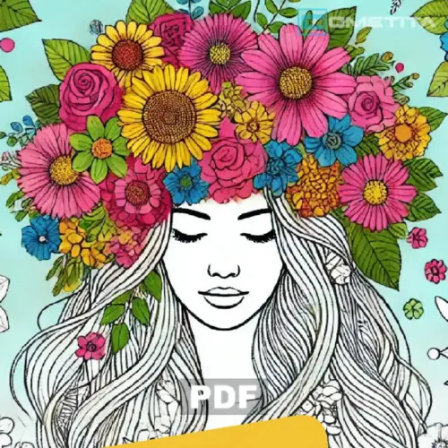 Hermosa Flora: Libro de Colorear para Todas las Edades