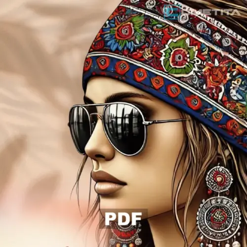 Hippies Boho: Libro de Colorear para Todas las Edades