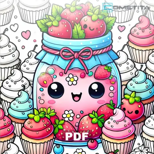 Dulces Kawaii: Libro de Colorear para Todas las Edades