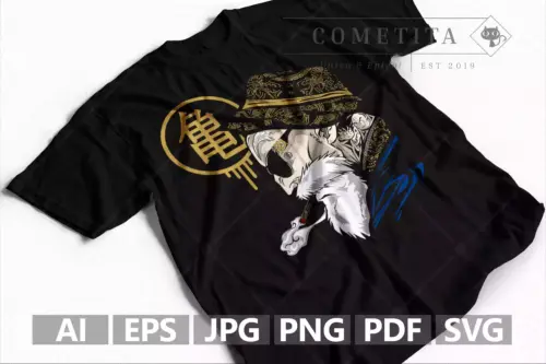 Maestro Roshi Plantilla Vector SVG de Dragon Ball Para Tazas, Camisetas, Arte y Más
