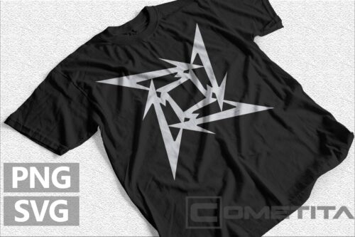 Plantilla Vector de Metallica Estrella