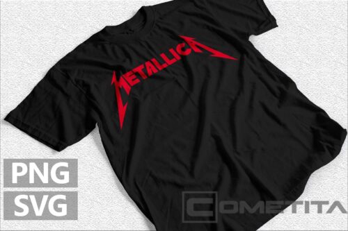 Plantilla Vector de Logo de Metallica Rojo