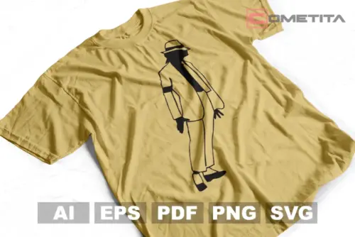 Pack de 15 Siluetas de Michael Jackson Para Imprimir y Sublimar (AI, EPS, SVG, PNG y PDF)