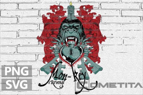 Monkey Revenge – Gráfico Vector Para Sublimados