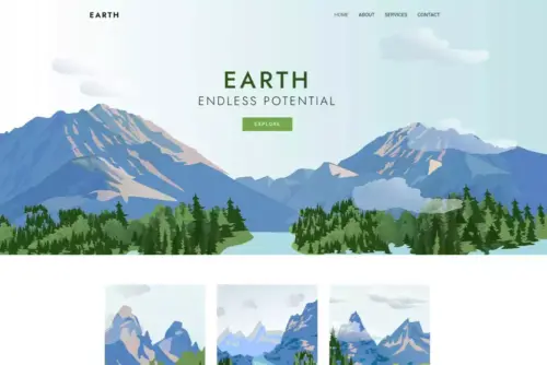 Página Web Para Negocios, Organizaciones, Naturaleza