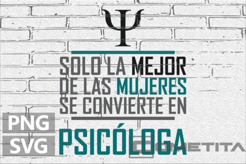 Solo la Mejor de las Mujeres se Convierte en Psicóloga – Gráfico Vector