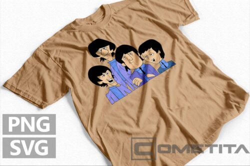 Plantilla Vector de The Beatles Dibujo 2