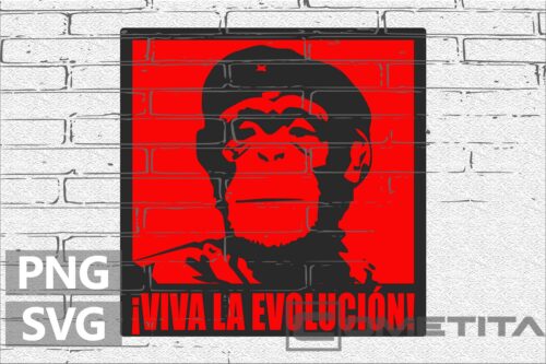 ¡Viva la Evolución! – Gráfico Vector Para Sublimados