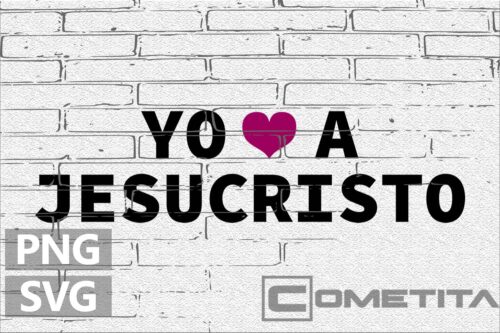 Yo Amo a Jesucristo – Gráfico Vector Religioso