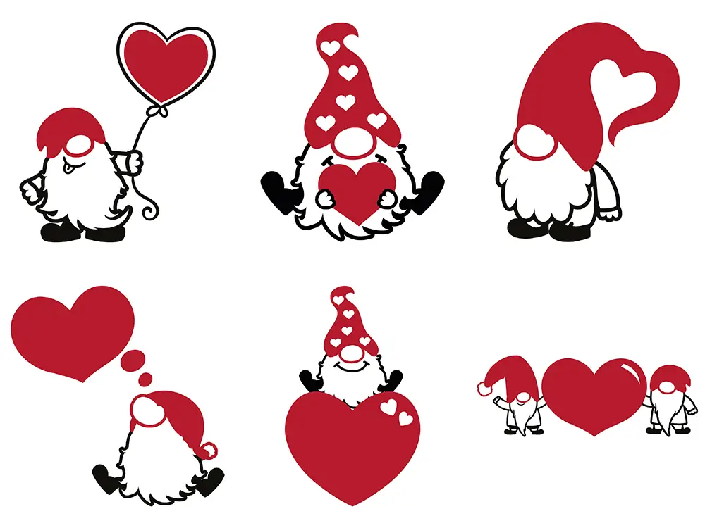 Diseños incluidos en Gnomos de San Valentín