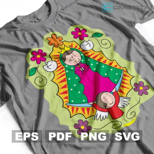 Virgencita de Guadalupe v3 — Vector Religioso Para Imprimir, Sublimar y Más