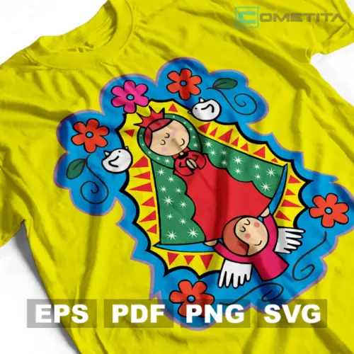 Virgencita de Guadalupe v7 — Vector Religioso Para Imprimir, Sublimar y Más