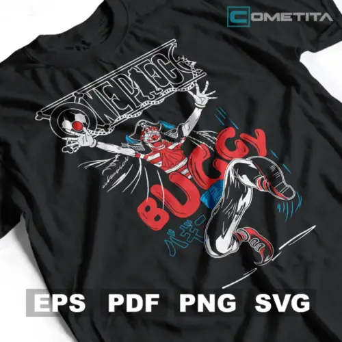 Buggy de One Piece — Vector Anime Para Imprimir, Sublimar y Más