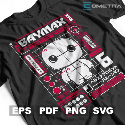 Vector Funko Baymax de Big Hero — Vector Anime Para Imprimir, Sublimar, Estampar y Más (EPS, PDF, PNG y SVG)