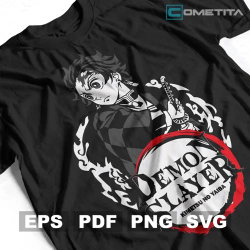 Tanjiro Kamado de Demon Slayer — Vector Anime Para Imprimir, Sublimar, Estampar y Más (EPS, PDF, PNG y SVG)