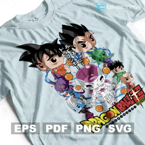 Dragon Ball Super — Vector Funko Para Imprimir, Sublimar, Estampar y Más (EPS, PDF, PNG y SVG)