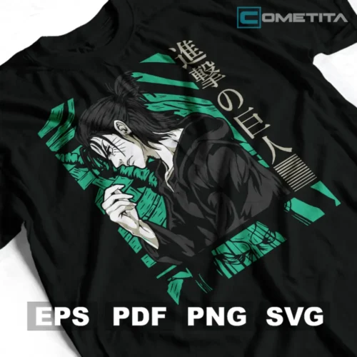 Eren Titan Fundador de Ataque de los Titanes — Vector Anime Para Imprimir, Sublimar, Estampar y Más (EPS, PDF, PNG y SVG)