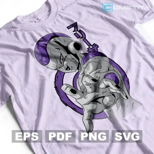 Freeza de Dragon Ball — Vector Anime Para Imprimir, Sublimar, Estampar y Más (EPS, PDF, PNG y SVG)
