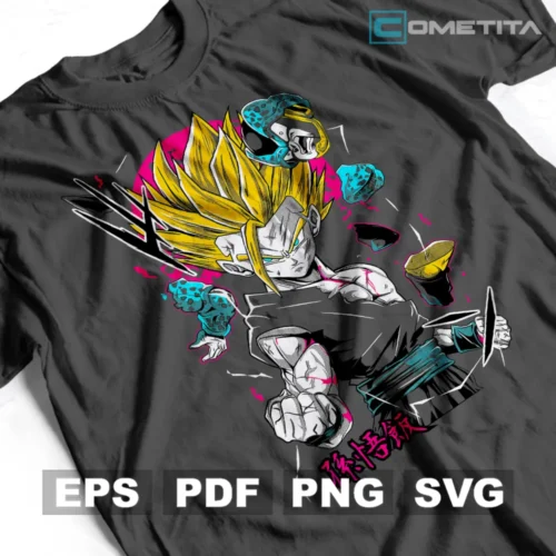 Gohan de Dragon Ball — Vector Anime Para Imprimir, Sublimar, Estampar y Más (EPS, PDF, PNG y SVG)