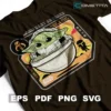 Grogu Baby on Board — Vector Funko Para Imprimir, Sublimar, Estampar y Más (EPS, PDF, PNG y SVG)
