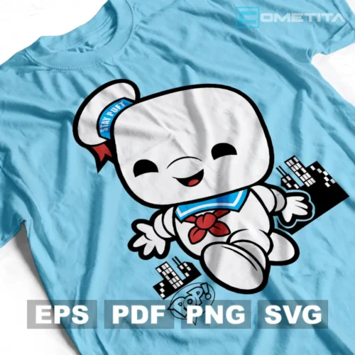 Hombre de Malvavisco de Cazafantasmas — Vector Funko Para Imprimir, Sublimar, Estampar y Más (EPS, PDF, PNG y SVG)