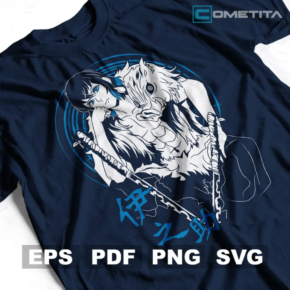 Vector Inosuke Hashibira de Demon Slayer (EPS/PDF/PNG/SVG)