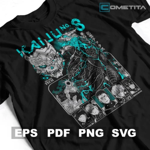 Personajes de Kaiju no. 8 — Vector Anime Para Imprimir, Sublimar, Estampar y Más (EPS, PDF, PNG y SVG)