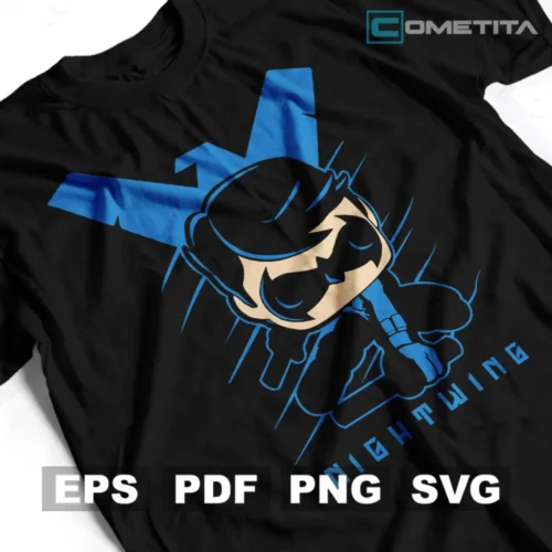 Nightwing de DC Comics — Vector Funko Para Imprimir, Sublimar, Estampar y Más (EPS, PDF, PNG y SVG)