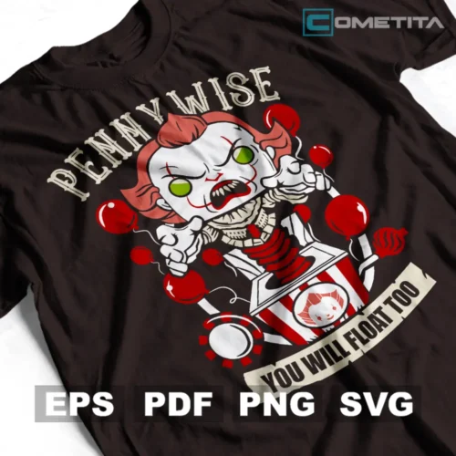 Pennywize de It — Vector Funko Para Imprimir, Sublimar, Estampar y Más (EPS, PDF, PNG y SVG)