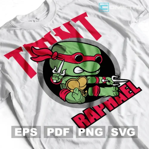Vector Funko Rafael de las Tortugas Ninja — Vector Anime Para Imprimir, Sublimar, Estampar y Más (EPS, PDF, PNG y SVG)