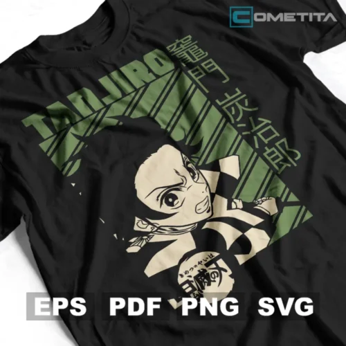 Tanjiro de Demon Slayer — Vector Anime Para Imprimir, Sublimar, Estampar y Más (EPS, PDF, PNG y SVG)