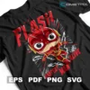 The Flash Fastest Man Alive — Vector Funko Para Imprimir, Sublimar, Estampar y Más (EPS, PDF, PNG y SVG)