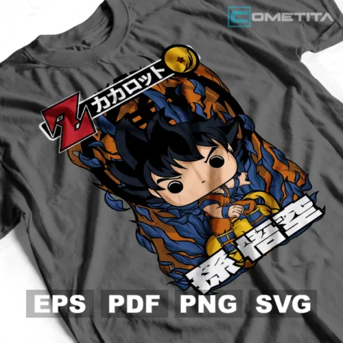 Vector Funko Goku de Dragon Ball Z (EPS, PDF, PNG & SVG)