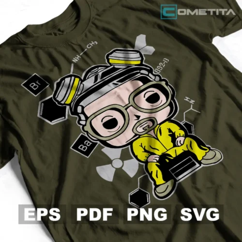 Heisenberg / Walter White de Breaking Bad — Vector Funko Para Imprimir, Sublimar, Estampar y Más (EPS, PDF, PNG y SVG)