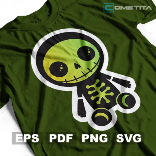 Muñeco Calavera — Vector de Halloween Para Imprimir, Sublimar, Estampar y Más (EPS, PDF, PNG y SVG)