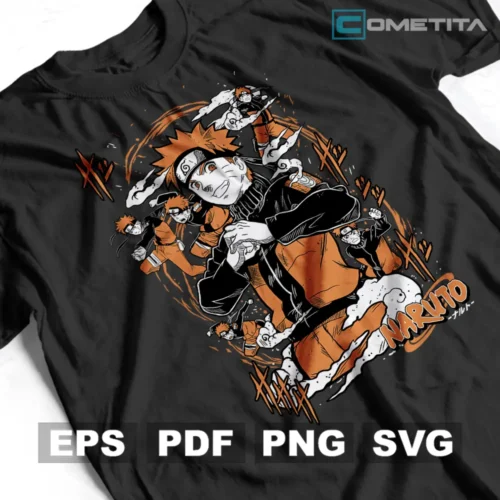 Naruto Uzumaki de Naruto — Vector Anime Para Imprimir, Sublimar, Estampar y Más (EPS, PDF, PNG y SVG)
