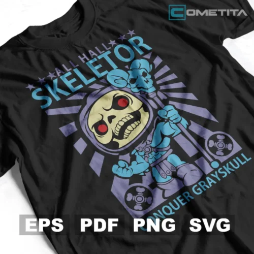 Skeletor de He-Man — Vector Funko Para Imprimir, Sublimar, Estampar y Más (EPS, PDF, PNG y SVG)