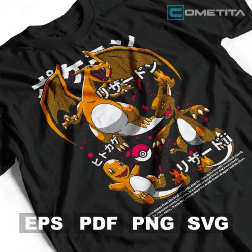 Vector Anime Charmander de Pokémon — Vector Anime Para Imprimir, Sublimar, Estampar y Más (EPS, PDF, PNG y SVG)