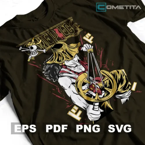 Monkey D. Luffy de One Piece — Vector Anime Para Imprimir, Sublimar, Estampar y Más (EPS, PDF, PNG y SVG)