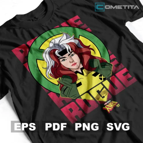 Rogue de X-Men '97 — Vector Anime Para Imprimir, Sublimar, Estampar y Más (EPS, PDF, PNG y SVG)
